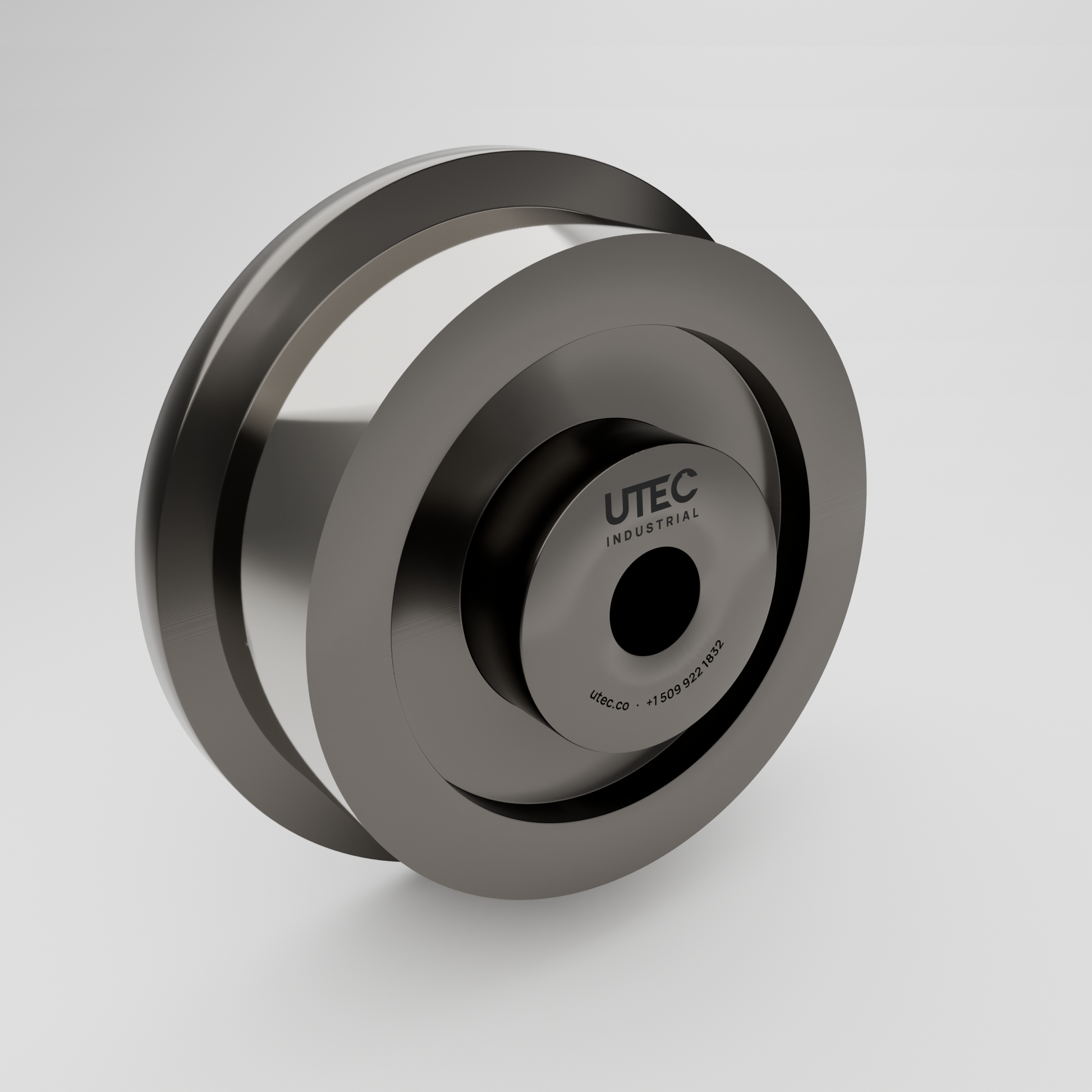 12" Single-Flanged Industrial Wheel
